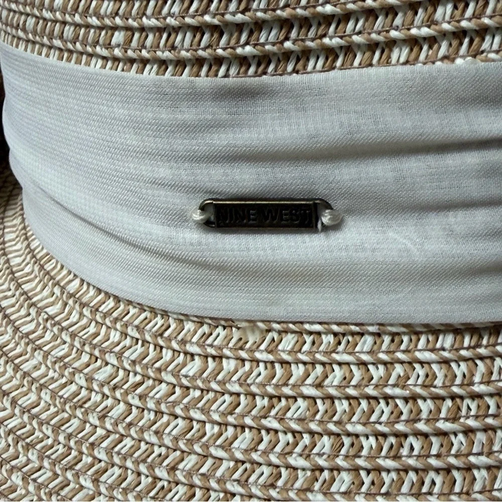 Women's Nine West Multi Straw Flip Up Floppy Hat